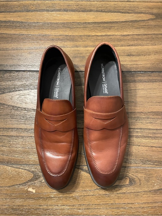 NORDSTROM Edward Comfortable Penny Brown Leather Loafers Men\'s Size 9.5 Classic main image 9